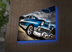 Obraz s led osvetlením Chevrolet Bel Air 70x45 cm