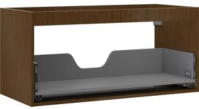 Mexen Box-A, závesná skrinka 100 cm, 1 zásuvka, orech, 91AX0-1000-470-1-86