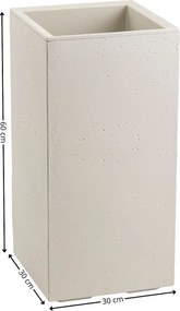 Květináč na kolečkách BETONIQUE 30x60 cm - výber z 7 prevedení