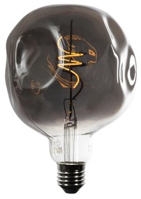 E27 Stmievateľná LED žiarovka so špirálovým vláknom G125 zrkadlovo strieborná 4W 75 lm 1800K