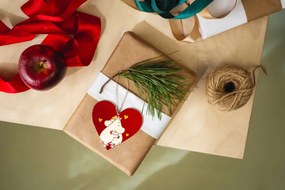 Vianočná dekorácia Moomin Heart, preglejka