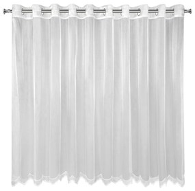 ZÁCLONA NA KRÚŽKOCH ELLIE 350X145 CM BIELA