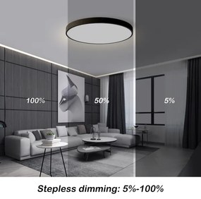 Brilagi - LED stmievateľné svietidlo POOL SMART LED/100W/230V Ø 80 cm Wi‑Fi Tuya čierne + diaľkové ovládanie