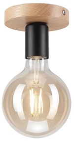 Prisadený luster VITO OAK 1xE27/60W/230V dub