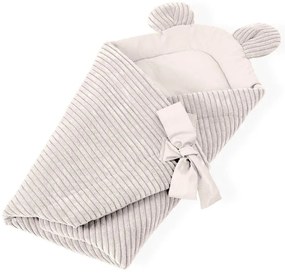 Béžová menčestrová detská zavinovačka 35x65 cm – Meowbaby