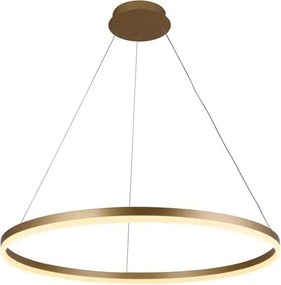 Brilagi - LED stmievateľný luster na lanku CIRCLE LED/55W/230V 3000-6500K zlatý s diaľkovým ovládaním
