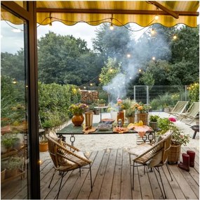 LED Vonkajšia dekoračná reťaz BAJA ST64 20xE27/1W/230V 20,9m IP44 teplá biela