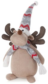 VIANOČNÁ DEKORAČNÁ FIGÚRKA REINDEER 44 CM VIACFAREBNÁ