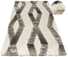 Koberec Shaggy California Y529G béžový / hnedý