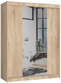Šatníková skriňa s posuvnými dverami 150 cm CLP sonoma