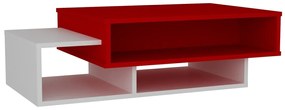Konferenční stolek Tab červeno-bílý