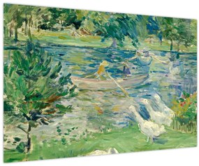 Obraz - Berthe Morisot, Girl in a Boat with Geese, reprodukcia (90x60 cm)