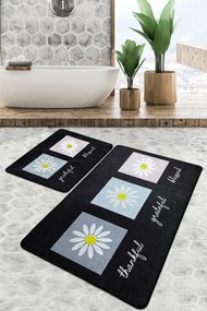 Súprava 2 kusov kúpeľňových predložiek Blessed čierna