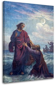 Gario Obraz na plátne Topiaci sa sv. Peter a Ježiš, Viedeň Rozmery: 40 x 60 cm