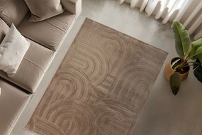 Obsession, Kusový koberec Interstellar 501 Taupe, 160x230, hnedá, obývacia izba