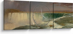 Obraz - Frederic Edwin Church, Niagara, reprodukcia (s hodinami) (90x30 cm)