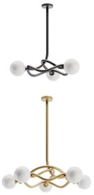 Redo 01-3257 - Luster na tyči CONFUSIO 3xE14/28W/230V pr. 76 cm čierna