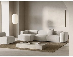 Béžová menčestrová rohová pohovka (ľavý roh/s leňoškou) Bergano – Cosmopolitan Design