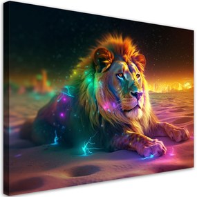 Gario Obraz na plátne Majestátny lev oddychuje Rozmery: 120 x 80 cm