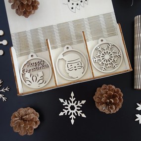 SENTOP | Vianočné ozdoby z dreva a plastu, Vianočné dekorácie drevené , drevené doplnky PR0096-Christmas decorati HEU-