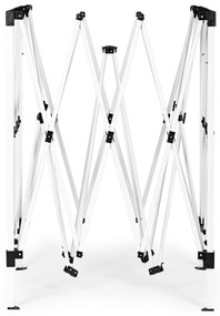 Záhradný pavilónový stan 3x3 m, s automaticky rozťahovacou strechou, biely, MultiGarden