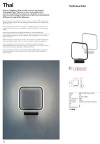 Redo 01-2100 - LED stmievateľný luster na lane THAI LED/86W/230V čierny