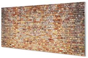 Obraz plexi Tehlová múr kamenná 125x50 cm