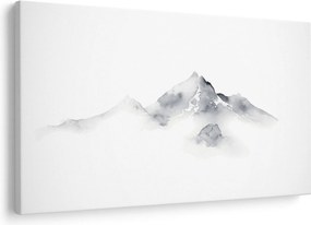 Obraz - Atramentová maľba hôr (90x60 cm)