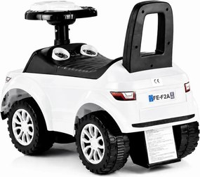 LEAN CARS Jazdítko pre batoľa 613W – zvuky + svetlá, biele