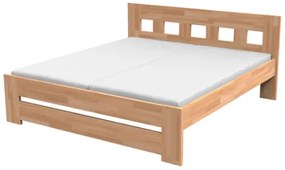 Texpol JANA - masívna buková posteľ s parketovým vzorom - Akcia!, buk masív