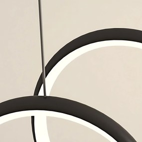 Toolight Toolight, LED závesné svietidlo 120cm, 36W, 3000K, LHJ030-CP, čierna, OSW-50013