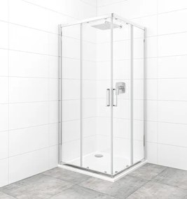 Sprchový kút štvorec 90x90 cm SAT TEX SATBKTEXQ90CRT