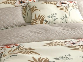 Obojstranné obliečky DUO SENSE SANDORA krémové + obliečka na vankúšik 40x50 cm ZDARMA Rozmer obliečky: 70 x 90 cm | 140 x 200 cm