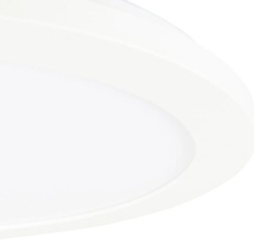 Zapustené stropné svietidlo biele 30 cm vrátane LED 3-stupňový stmievač IP44 - Steve