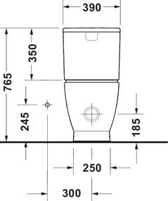 Duravit 20600900002 - WC kombi D-CODE keramika/lesklá biela