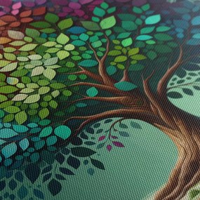 Obraz strom života dúha na vetvách