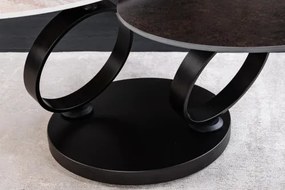 Konferenčný stôl otočný 46316 Rings 80-135x80cm Ceramik  - Komfort-nábytok