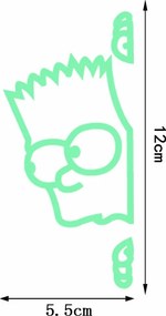 Simpsonovci - Bart - fosforová nálepka nad vypínač
