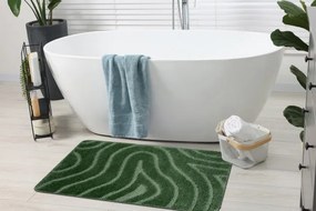 Kúpeľňový koberček SUPREME WAVES vlny, zelený