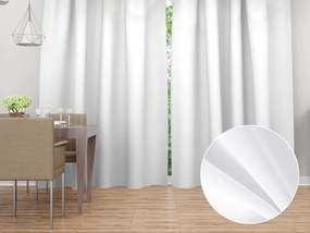 Biante Dekoračný záves TF-068 Biely bez vzoru 150x180 cm