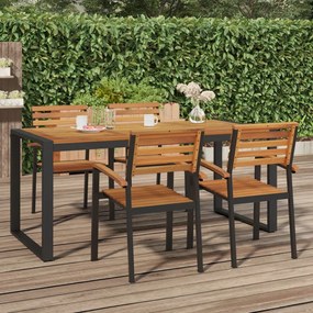 Záhradný stôl s nohami v tvare U 180x90x75 cm akáciový masív 319517