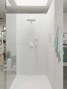 Hansgrohe Raindance E, hlavová sprcha 300 1jet so sprchovým ramenom, matná biela, HAN-26238700