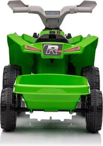 LEAN CARS Zelená batériová štvorkolka XMX630T s prívesom