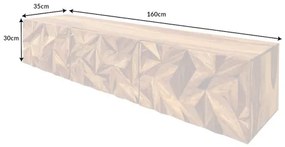 TV-skrinka 43708 Stone 160cm Drevo Palisander  - Komfort-nábytok