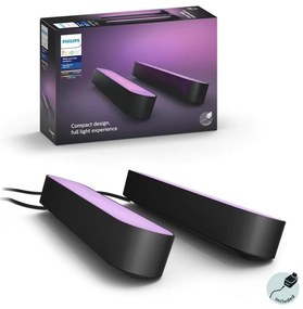 Philips - SADA 2x LED RGB Stmievateľná stolná lampa Hue PLAY DPACK WACA 6W/230V 78202/30/E7