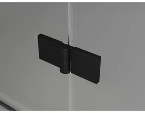 Mexen Lunar Duo, výklopný sprchový kút 105 x 95 cm, 8mm číre sklo, čierny profil, 834-105L-095P-70-00
