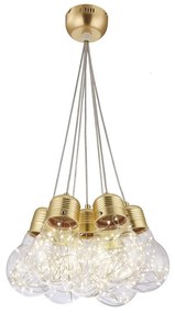 Klausen 142007 - LED Luster na lanku BULBS LED/30W/230V zlatá