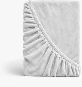 Goldea mikroplyšová elastická plachta deluxe – svetlo sivá 180 x 200 cm