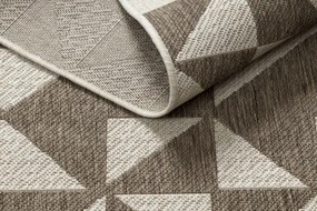 Koberec Šnúrkový SIZAL FLOORLUX 20489 champagne / taupe Trojuholníky
