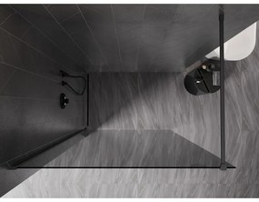 Mexen, Mexen Kioto-X sprchová stena 70 x 200 cm, grafit 10 mm, pištoľový kov - 800-070-101-95-40-X